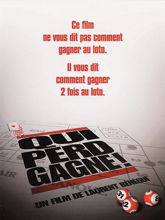 Qui perd gagne! : Affiche Laurent Bénégui
