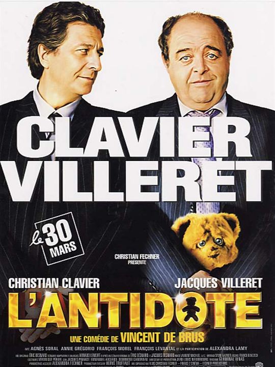 L'Antidote : Affiche Vincent de Brus, Jacques Villeret