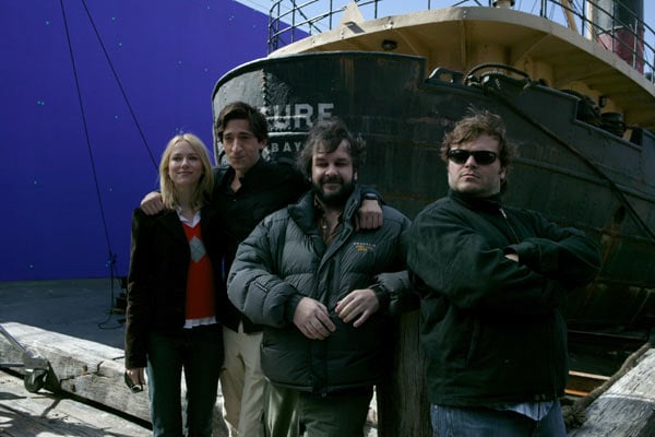 King Kong : Photo Naomi Watts, Peter Jackson, Jack Black, Adrien Brody
