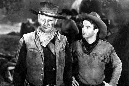 John Wayne et Montgomery Clift