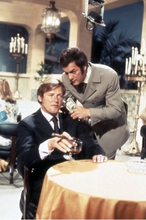 Photo Tony Curtis, Roger Moore