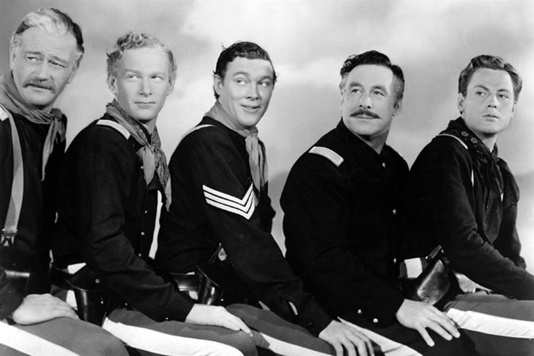 La Charge héroïque : Photo John Agar, John Wayne, Harry Carey Jr., John Ford