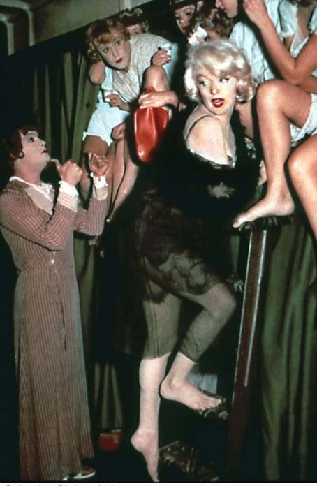 Certains l'aiment chaud : Photo Marilyn Monroe, Jack Lemmon, Billy Wilder, Tony Curtis