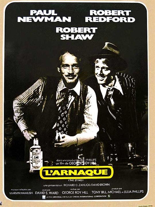 L'Arnaque : Affiche Paul Newman, George Roy Hill