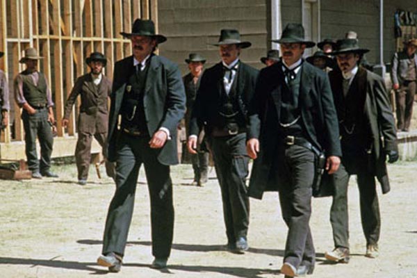 Wyatt Earp : Photo Linden Ashby, Lawrence Kasdan, Kevin Costner, Dennis Quaid, Michael Madsen