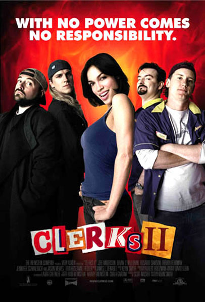 Clerks II : Affiche Jeff Anderson, Kevin Smith, Brian O'Halloran, Jason Mewes