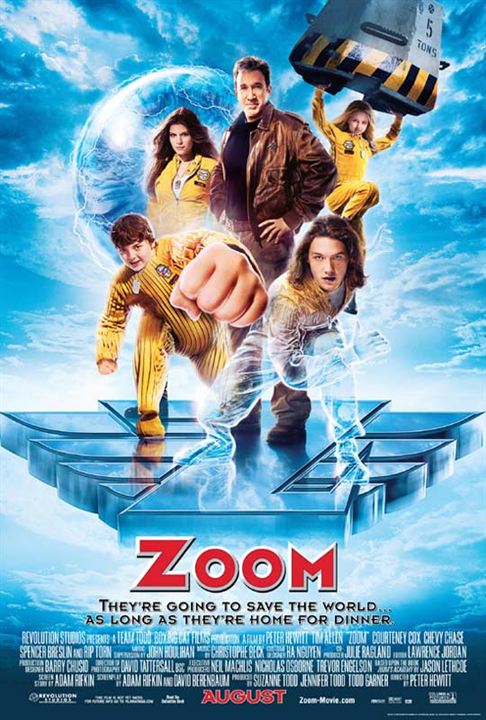 Zoom, l'académie des super-héros : Affiche Spencer Breslin, Peter Hewitt, Tim Allen