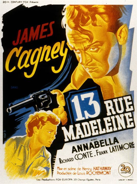 13 Rue Madeleine : Photo Richard Conte, James Cagney, Henry Hathaway