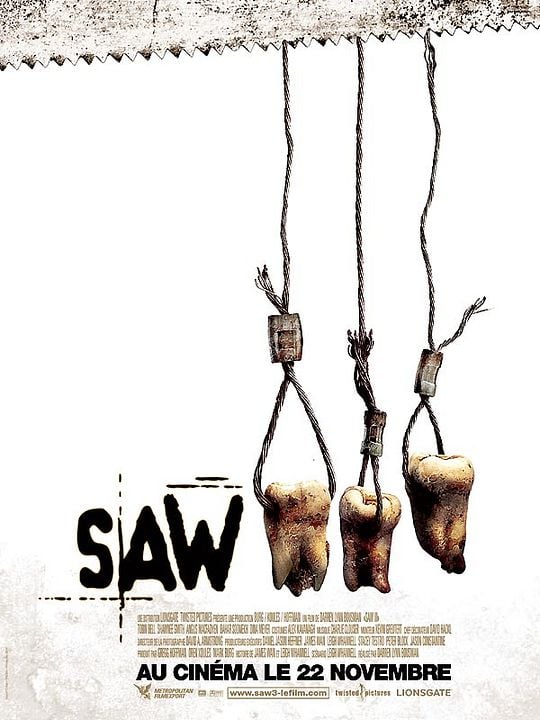 Saw 3 : Affiche Darren Lynn Bousman