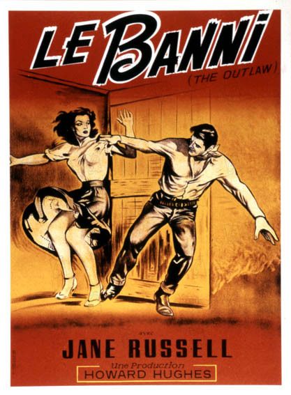 Le Banni : Affiche Howard Hughes, Jane Russell