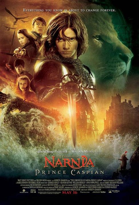 Le Monde de Narnia : Chapitre 2 - Le Prince Caspian : Affiche Andrew Adamson, Skandar Keynes