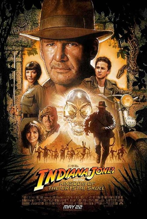 Indiana Jones et le Royaume du Crâne de Cristal : Affiche