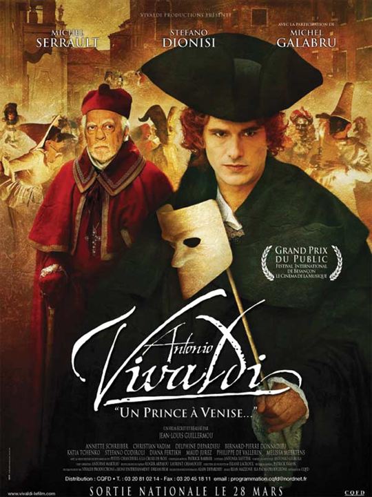 Antonio Vivaldi, un prince à Venise : Affiche Stefano Dionisi, Michel Serrault, Jean-Louis Guillermou