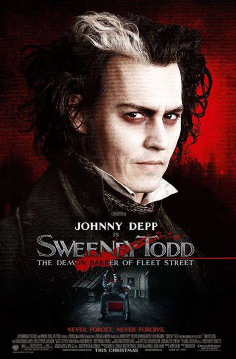 Affiche du film Sweeney Todd le diabolique barbier de Fleet Street