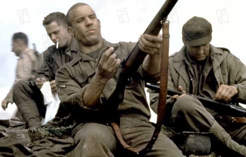 Il faut sauver le soldat Ryan : Photo Vin Diesel, Steven Spielberg