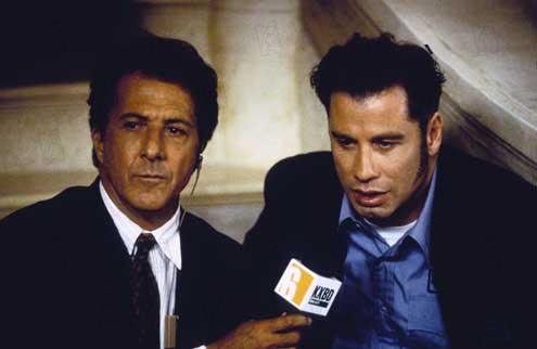 Mad City : Photo John Travolta, Costa-Gavras, Dustin Hoffman