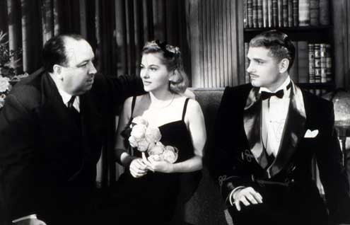 Rebecca : Photo Alfred Hitchcock, Joan Fontaine, Laurence Olivier