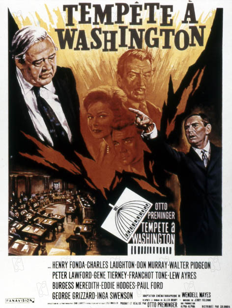 Tempête à Washington : Affiche Otto Preminger