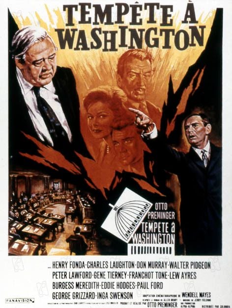 Tempête à Washington : Affiche Otto Preminger