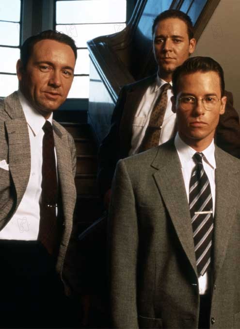 L.A. Confidential : Photo Kevin Spacey, Curtis Hanson, Guy Pearce, Russell Crowe
