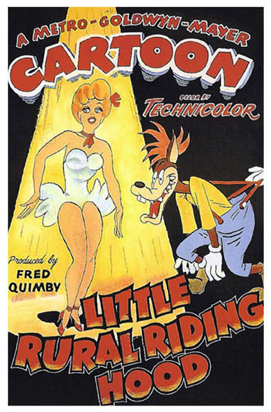 Les Deux Chaperons rouges : Affiche Tex Avery