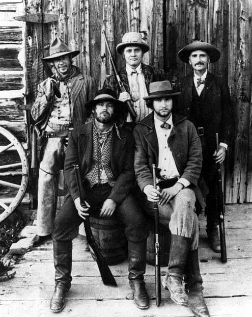 The Missouri Breaks : Photo Arthur Penn, Randy Quaid, Jack Nicholson, Harry Dean Stanton