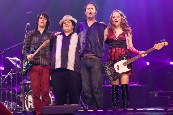 The Rocker : Photo Rainn Wilson, Teddy Geiger, Josh Gad, Peter Cattaneo, Emma Stone