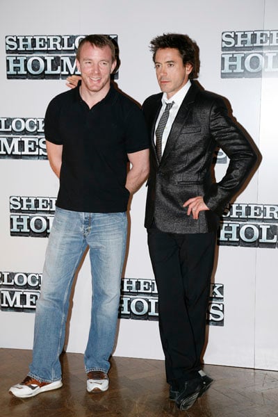 Sherlock Holmes : Photo promotionnelle Guy Ritchie, Robert Downey Jr.