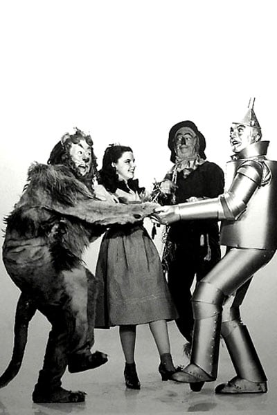 Le Magicien d'Oz : Photo Jack Haley, Ray Bolger, Bert Lahr, Judy Garland, Victor Fleming