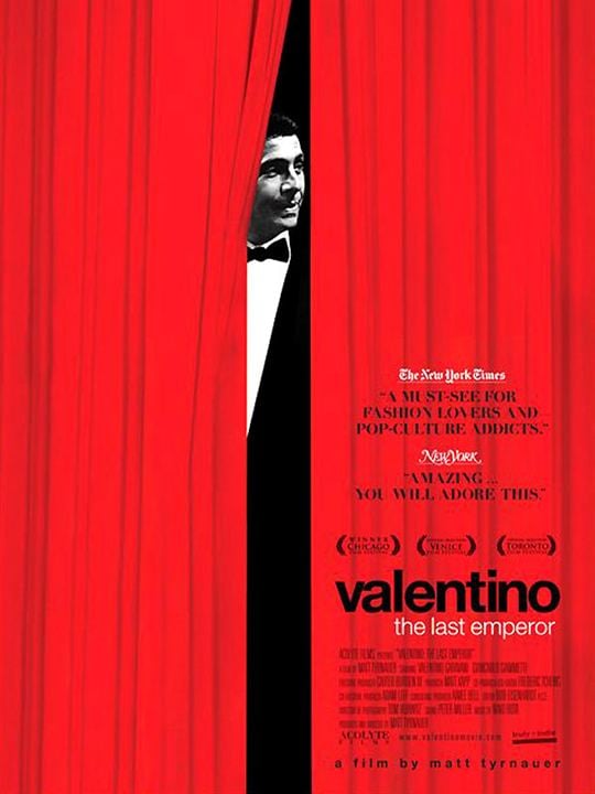 Valentino : The Last Emperor : Affiche Matt Tyrnauer