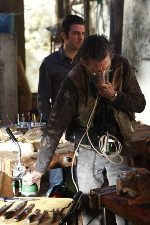 Photo John Glover, Zachary Quinto