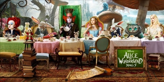 Alice au Pays des Merveilles : Photo Helena Bonham Carter, Johnny Depp, Mia Wasikowska, Anne Hathaway