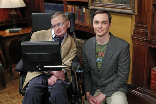 The Big Bang Theory : Photo Jim Parsons, Stephen Hawking