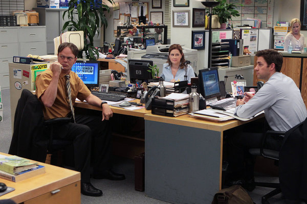 The Office (US) : Photo John Krasinski, Rainn Wilson, Jenna Fischer