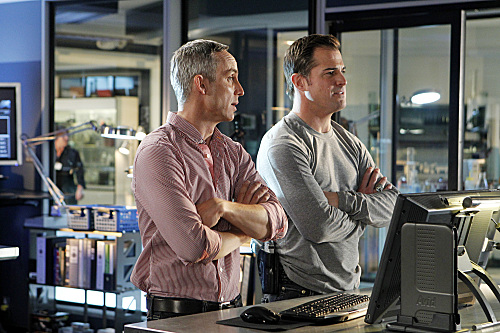 Les Experts : Photo George Eads, Wallace Langham