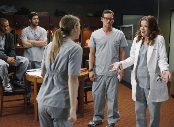 Grey's Anatomy : Photo Ellen Pompeo, Robert Baker, Jesse Williams, Justin Chambers (I), Sarah Drew