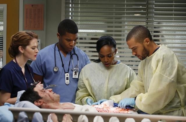 Grey's Anatomy : Photo Sarah Drew, Gaius Charles, Jesse Williams, Jerrika Hinton