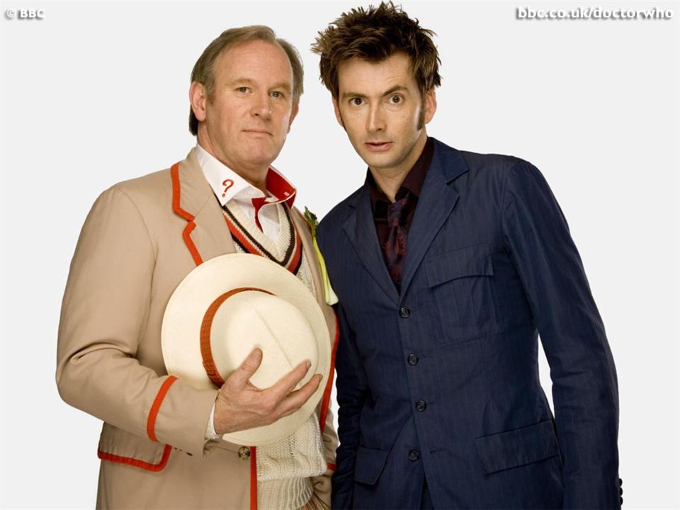 Doctor Who (2005) : Photo Peter Davison, David Tennant