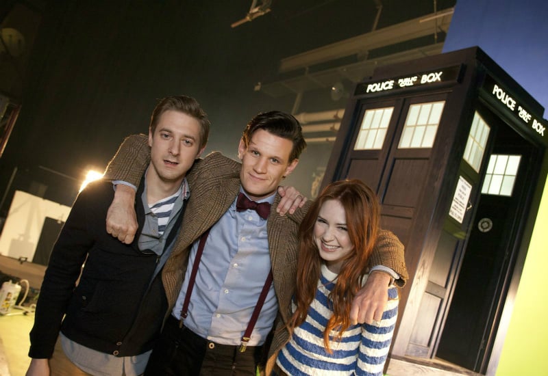 Photo Karen Gillan, Arthur Darvill, Matt Smith (XI)