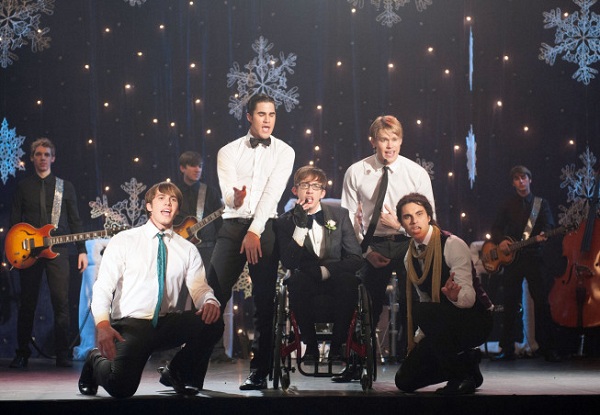 Glee : Photo Darren Criss, Chord Overstreet, Samuel Larsen, Blake Jenner, Kevin McHale