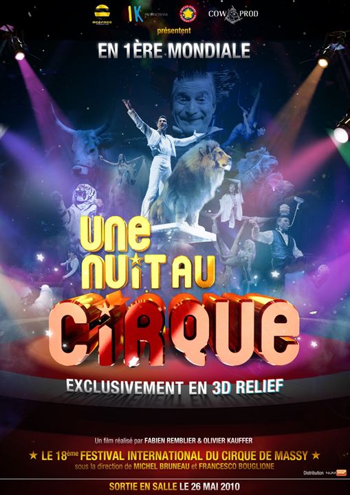 Une nuit au cirque 3D : Affiche