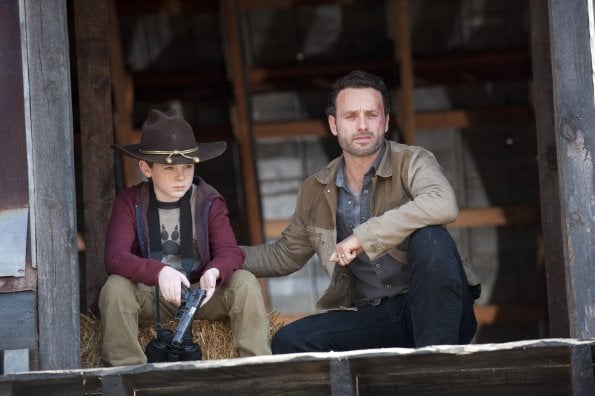 The Walking Dead : Photo Andrew Lincoln, Chandler Riggs