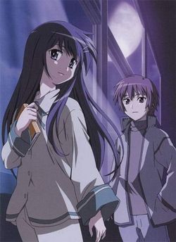 Hanbun no Tsuki ga Noboru Sora : Affiche