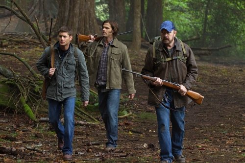 Supernatural : Photo Jim Beaver, Jensen Ackles, Jared Padalecki