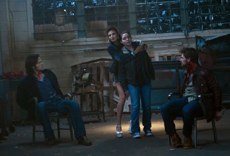 Supernatural : Photo Jared Padalecki, Madison McLaughlin, Meghan Ory, Ian Tracey