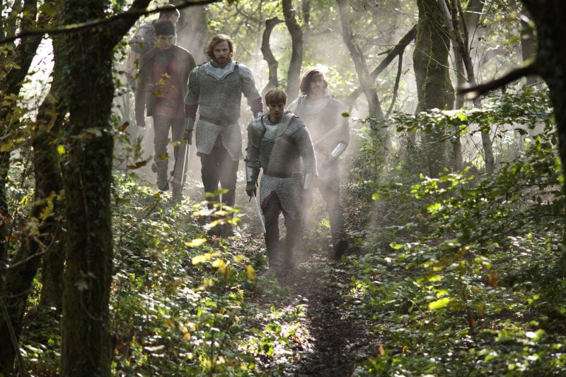 Merlin : Photo Tom Hopper, Colin Morgan (II), Bradley James (II), Rupert Young, Eoin Macken