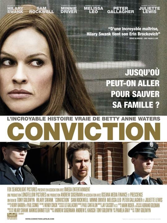 Conviction : Affiche
