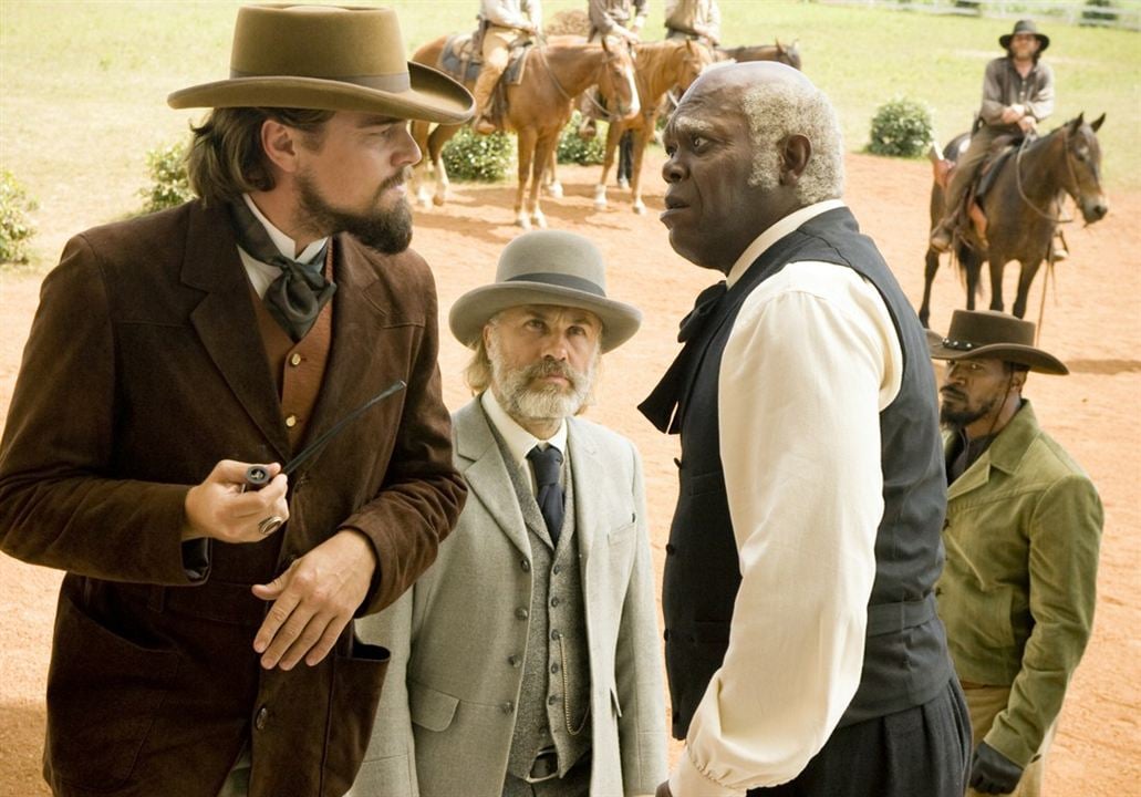 Django Unchained : Photo Leonardo DiCaprio, Christoph Waltz, Samuel L. Jackson
