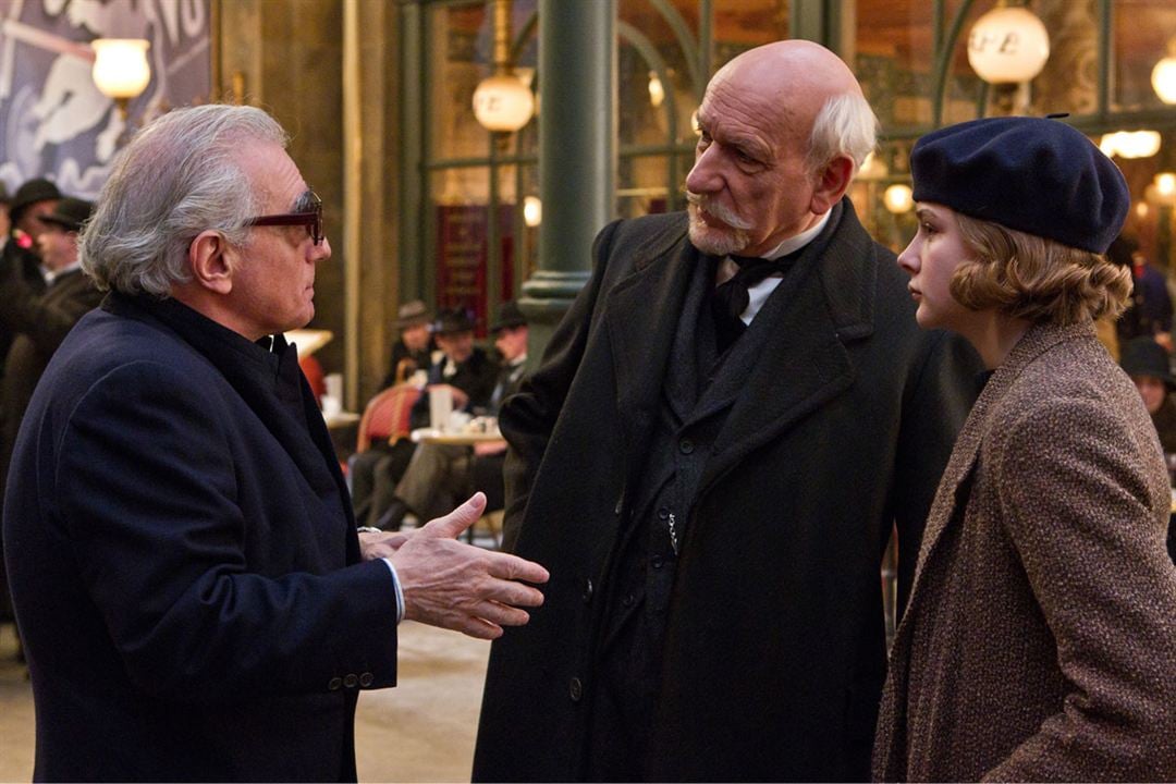 Hugo Cabret : Photo Ben Kingsley, Chloë Grace Moretz, Martin Scorsese