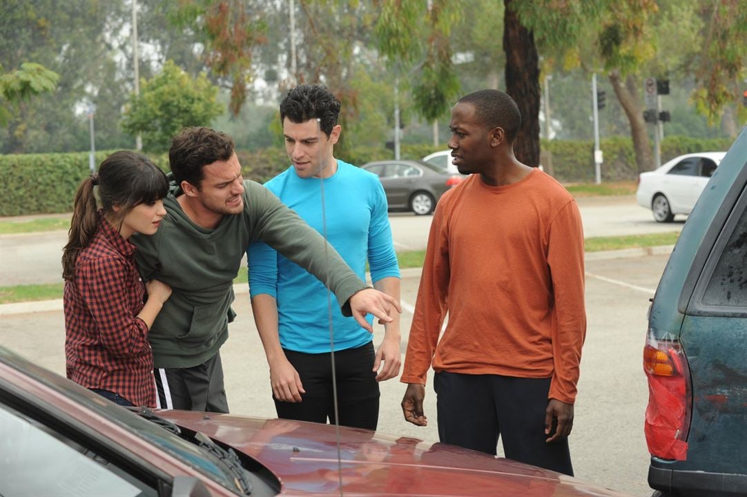 New Girl : Photo Max Greenfield, Jake Johnson, Zooey Deschanel, Lamorne Morris